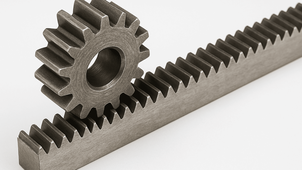 Tipos de engrenagens: cremalheira
